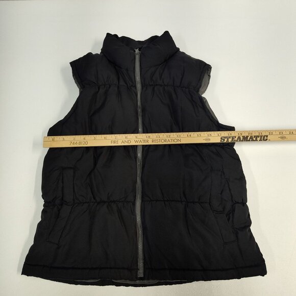 Old Navy Quilted Puffer Vest Sleeveless Small Full Zip Unisex Polyester V/300717 - Picture 7 of 8